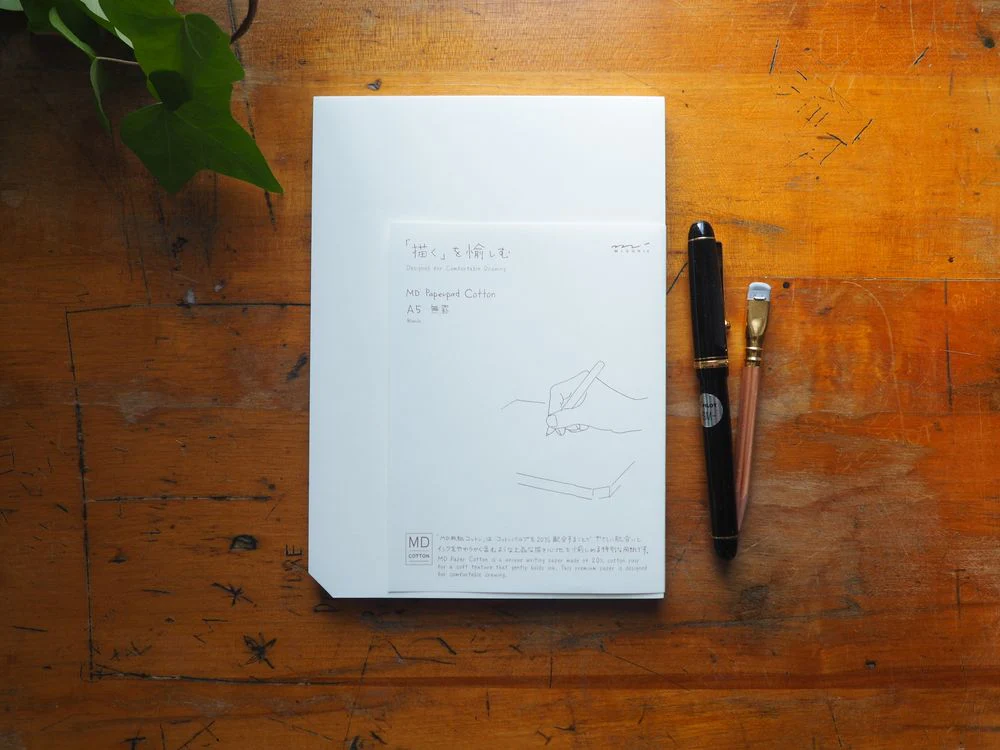 Midori Cotton MD A5 Paper Pad - Blank