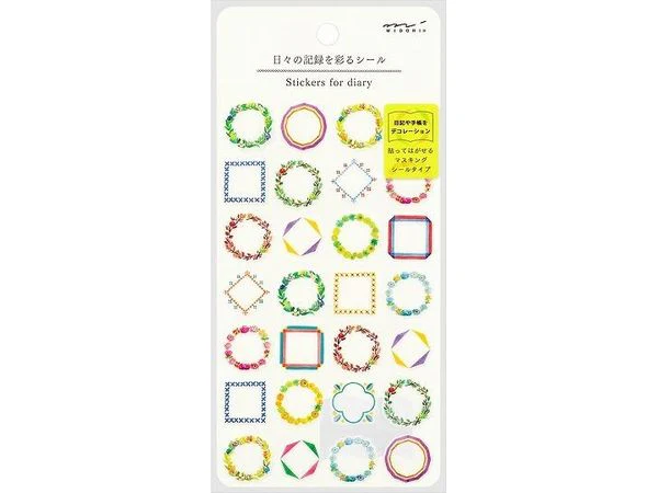 Midori Daily Records Stickers - Frames (2570)