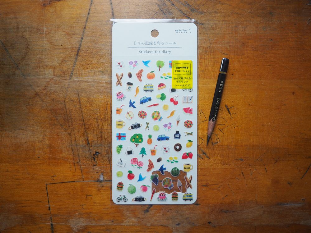 Midori Daily Records Stickers - Motif (2566)