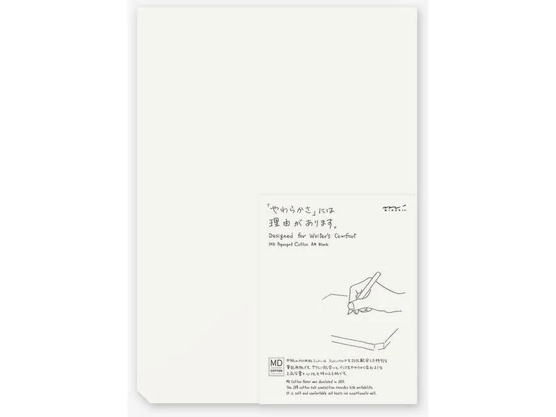 Midori MD A4 Cotton Paper Pad - Blank