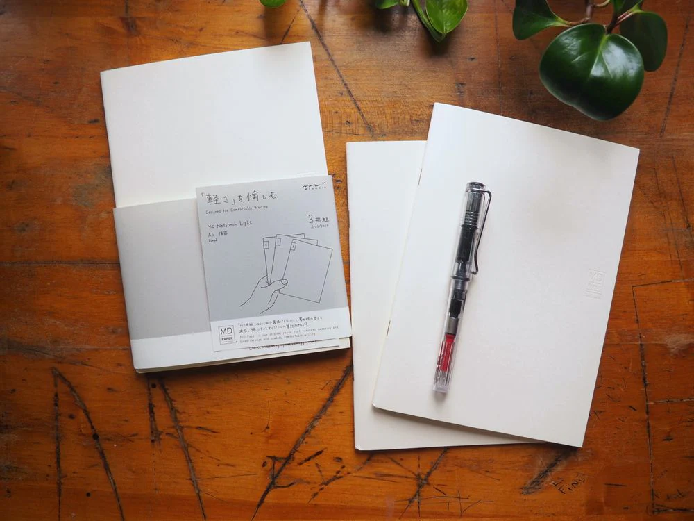 Midori MD Notebook Light A5 - Lined (3pcs pack)