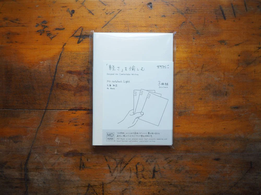 Midori MD Notebook Light A6 - Blank (3pcs pack)