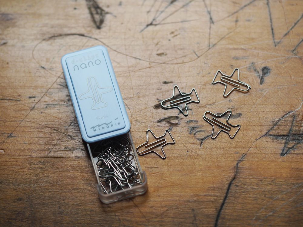 Midori Nano D-Clips - Airplane