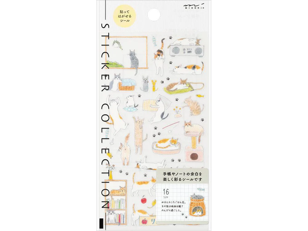 Midori - Sticker Sheet - Cat (M) (2688)