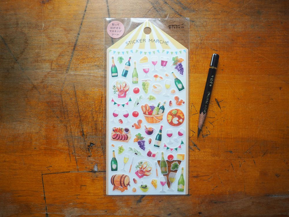 Midori Stickers - Marche Wine (2491)