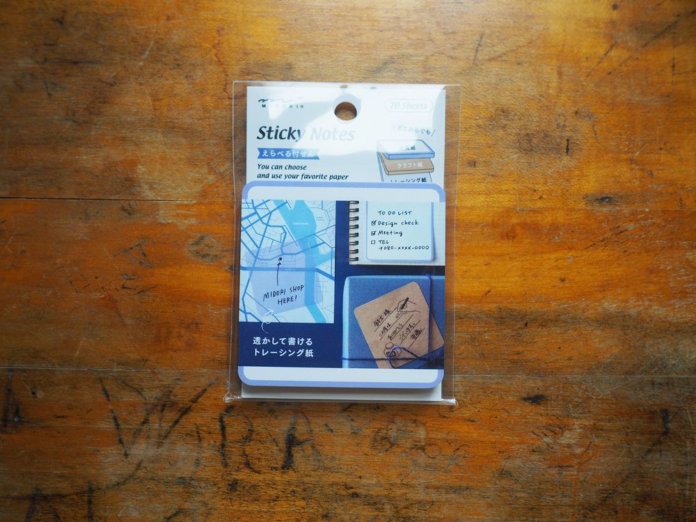 Midori Sticky Notes - Blue
