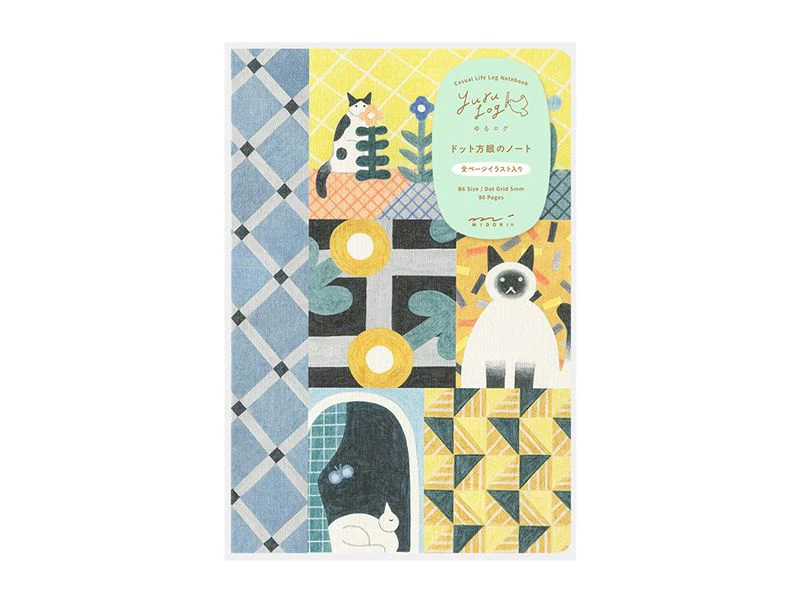 Midori - Yuru Log B6 Notebook - Cat - Image 2