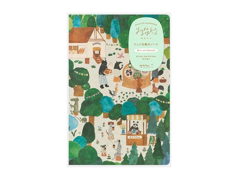 Midori - Yuru Log B6 Notebook - Forest Animal - Image 2