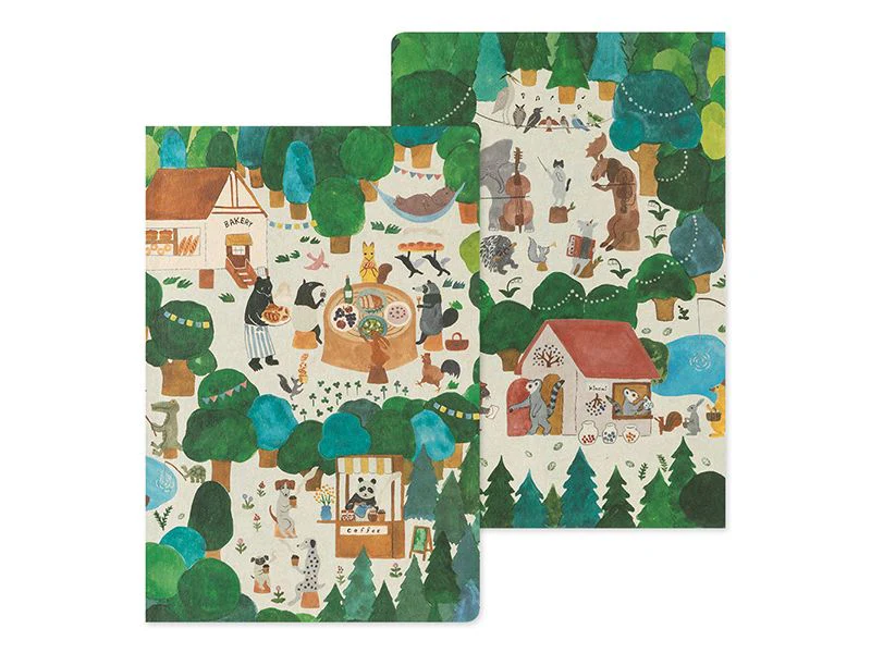 Midori - Yuru Log B6 Notebook - Forest Animal - Image 3