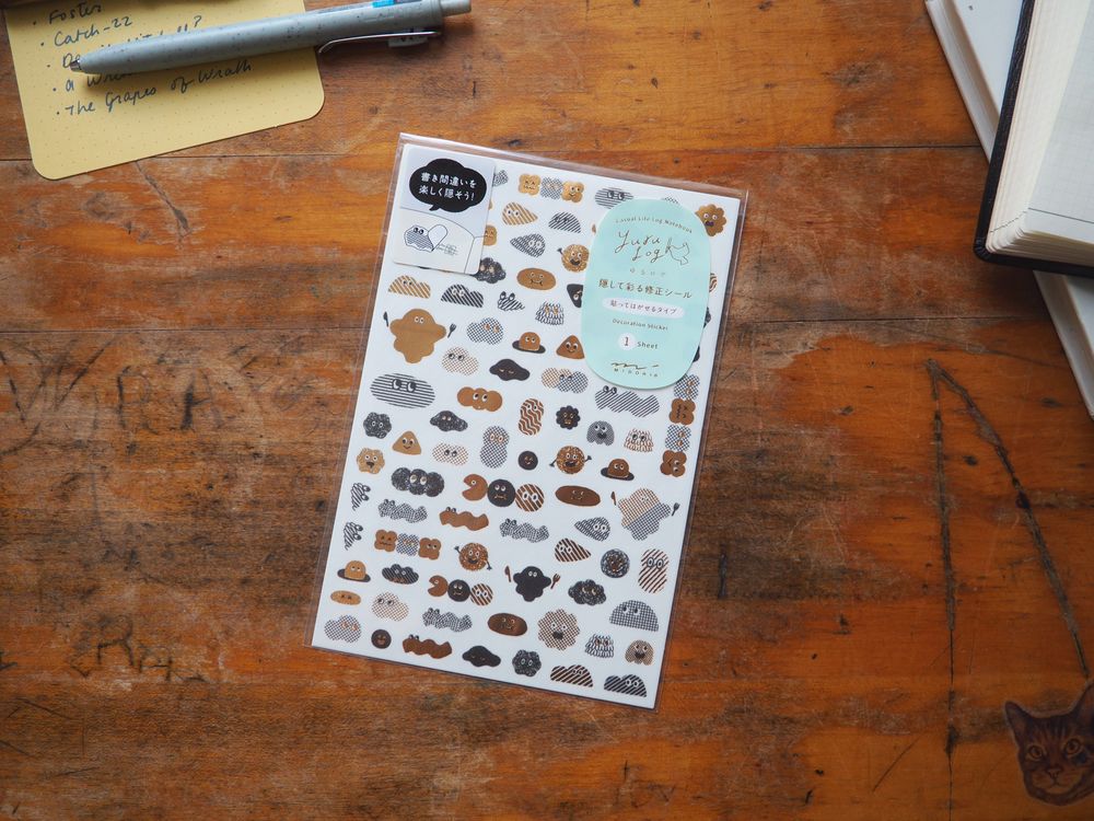 Midori - Yuru Log Sticker Sheet - Camouflage Mini Monster
