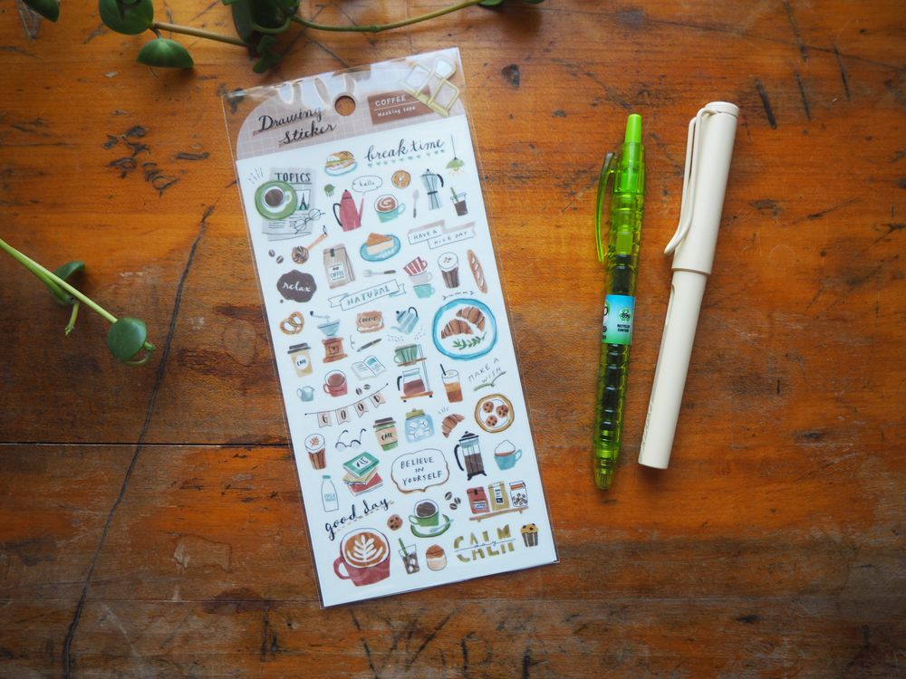 Mindwave - Sticker Sheet - Drawing Sticker - Coffee (81186)