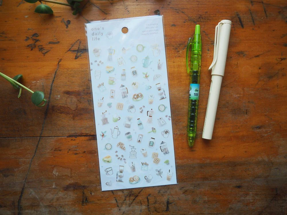 Mindwave - Sticker Sheet - One's Daily Life - Coffee (81298)