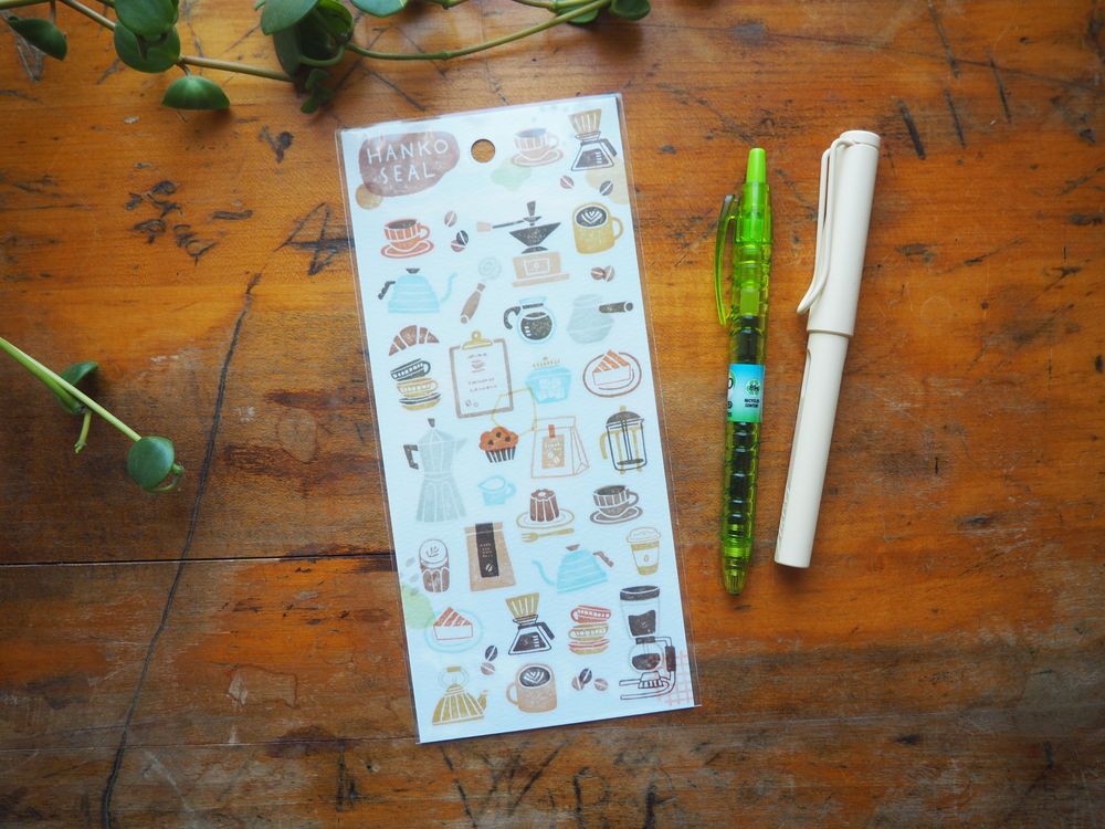 Mindwave - Sticker Sheet - Hanko Seal - Coffee (81323)