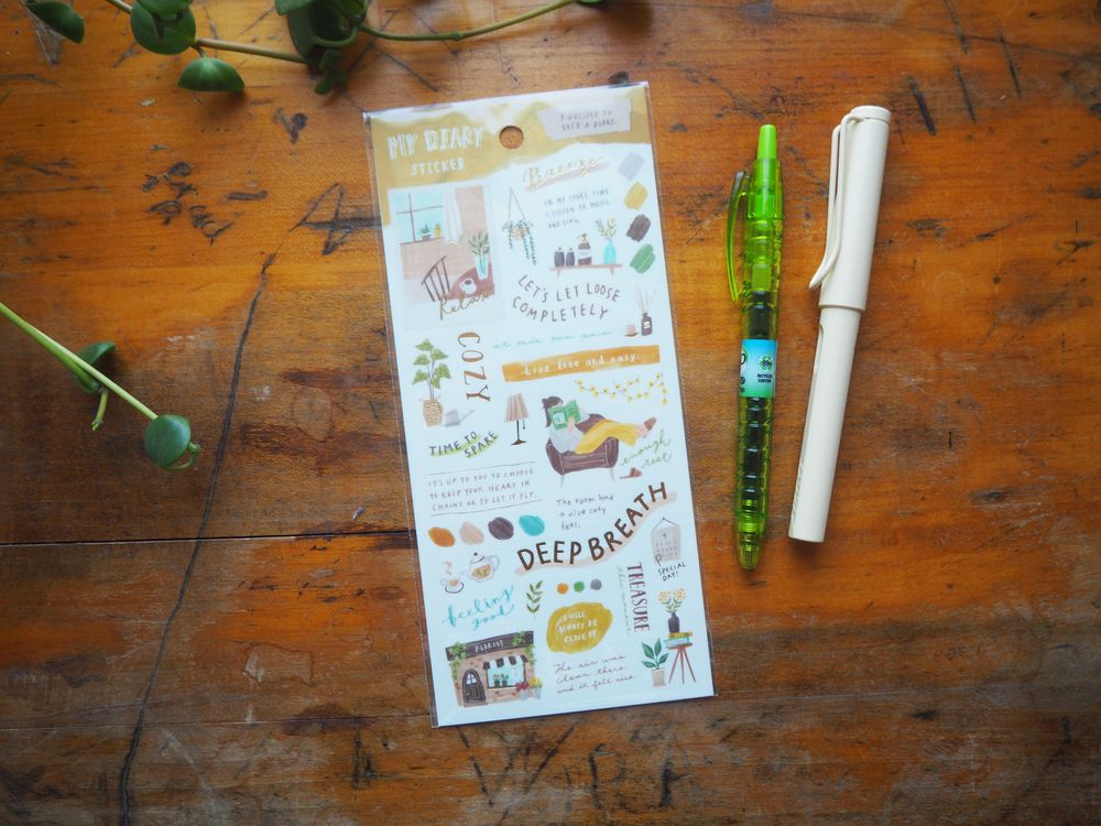 Mindwave - Sticker Sheet - My Diary Sticker - Relax (81330)