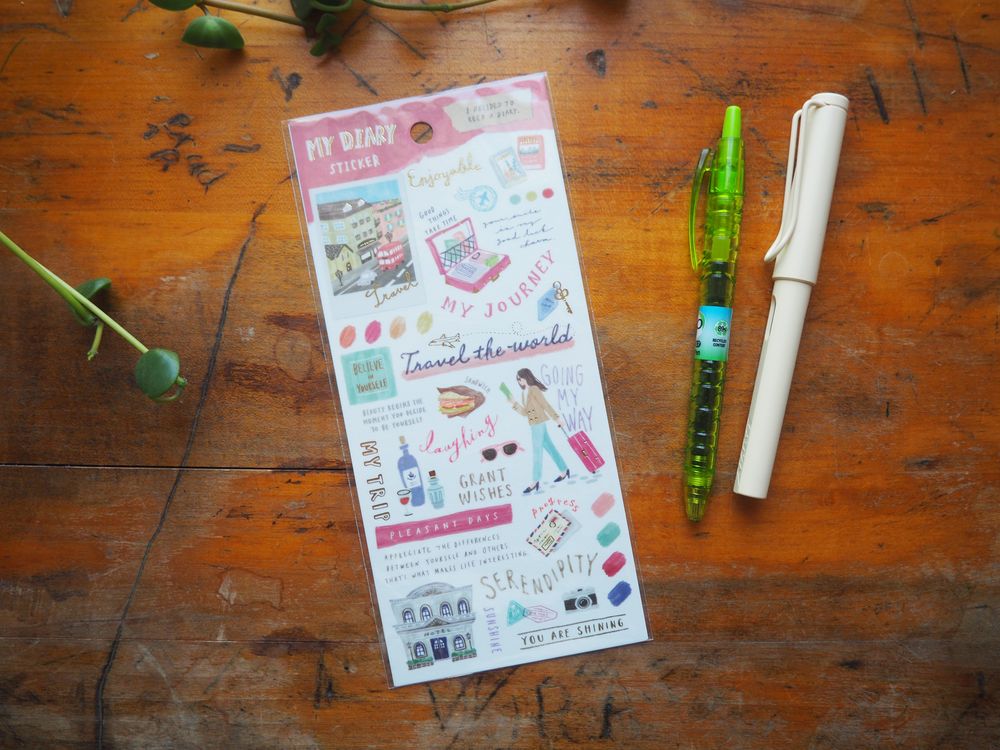 Mindwave - Sticker Sheet - My Diary Sticker - Travel (81329)