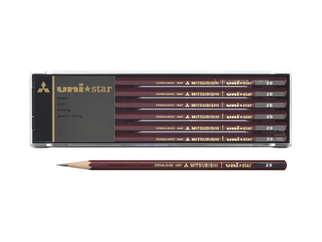 Uni-Star Mitsubishi Pencil - 2B - Image 2
