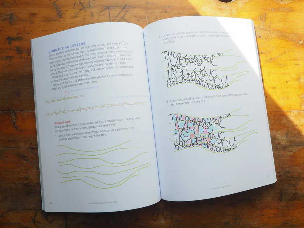 Modern Calligraphy for Kids: A Step-by-Step Guide and Workbook for Lettering Fun by Sally Sanders - Image 2