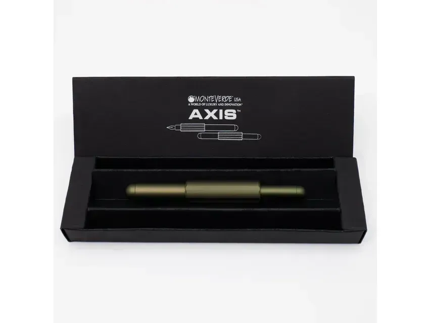 Monteverde Axis Fountain Pen - Matte Olive - Image 2
