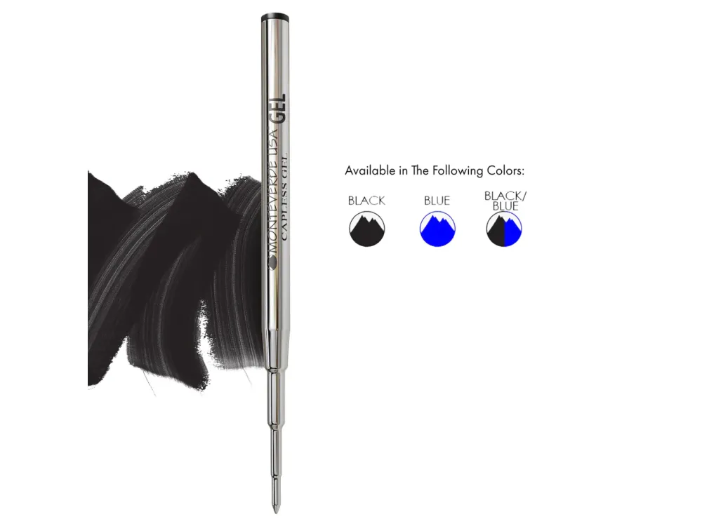 Monteverde Capless Gel Refill - F - Black - Image 2