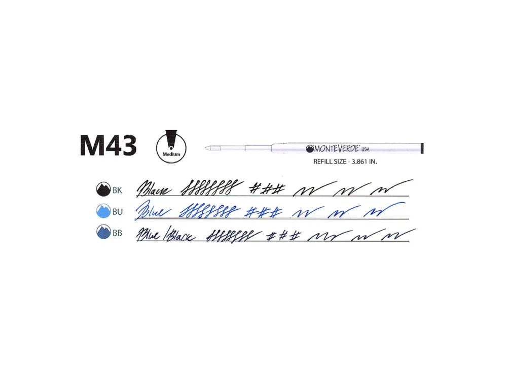 Monteverde Capless Gel Refill - M - Black - Image 3