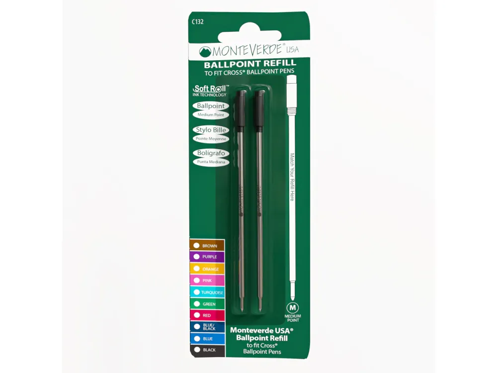 Monteverde Soft Ballpoint Refill - M - Black