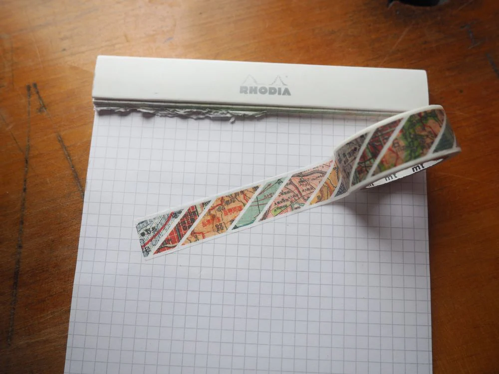 MT Washi Tape - Map Stripes (MTEX1P204)