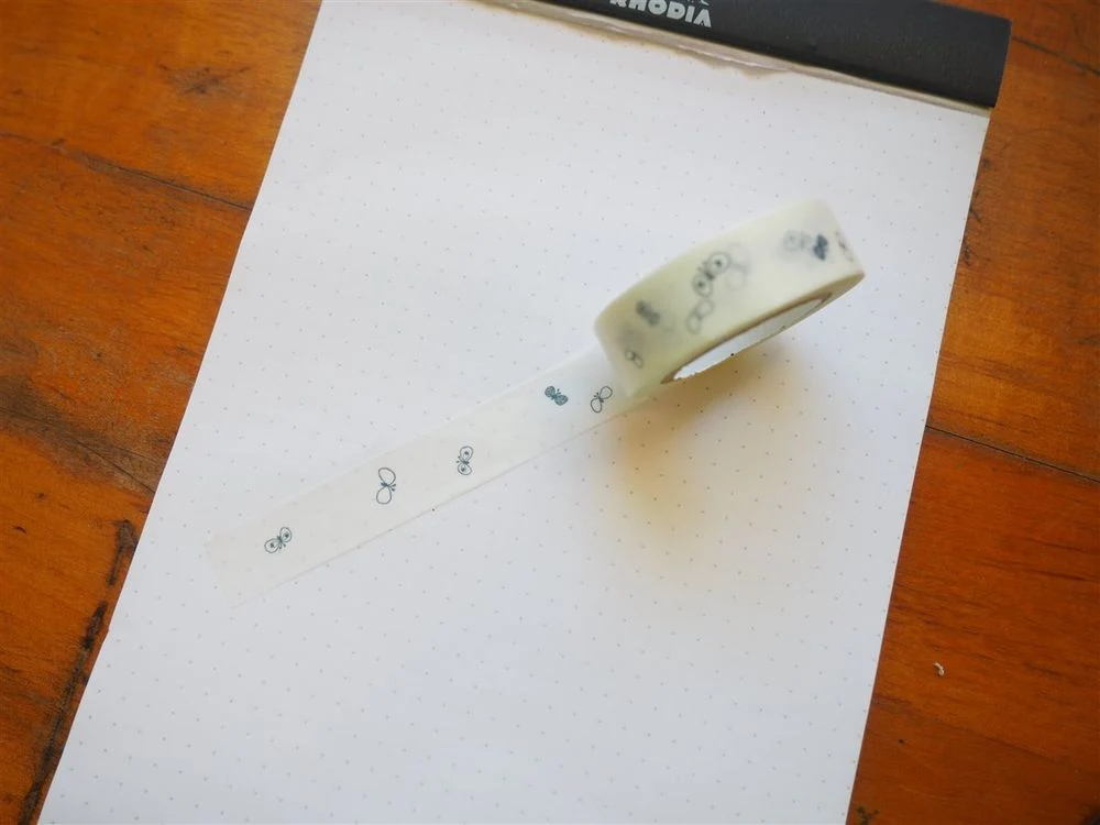 MT Washi Tape - White Blue Butterflies (MTMINA13)
