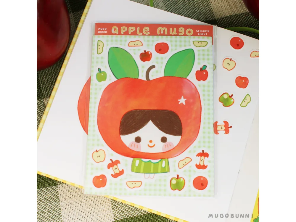 Mugobunni - Sticker Sheet - Apple Mugo