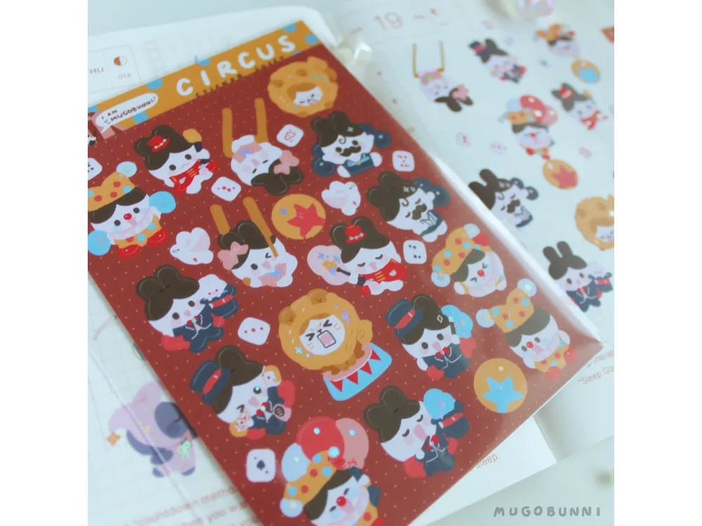 Mugobunni - Sticker Sheet - Circus
