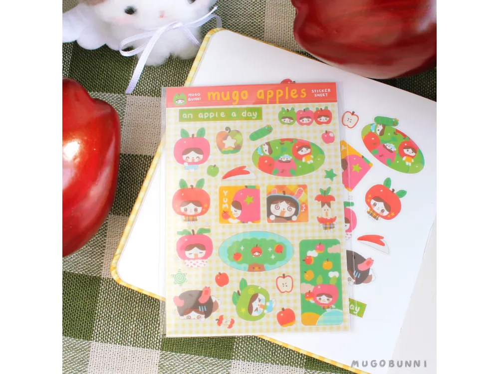 Mugobunni - Sticker Sheet - Mugo Apples