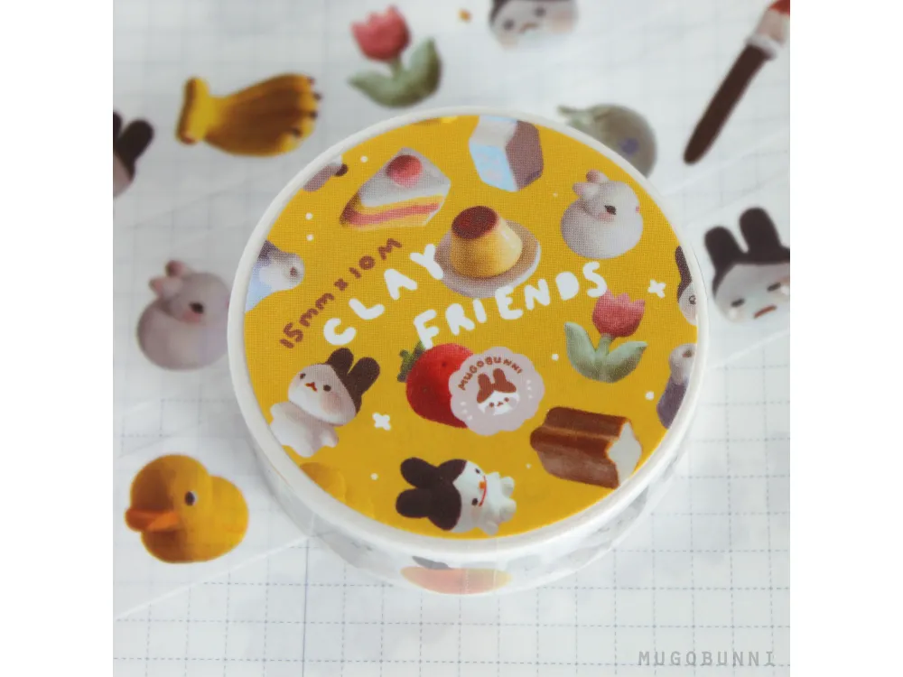 Mugobunni - Washi Tape - Clay Friends