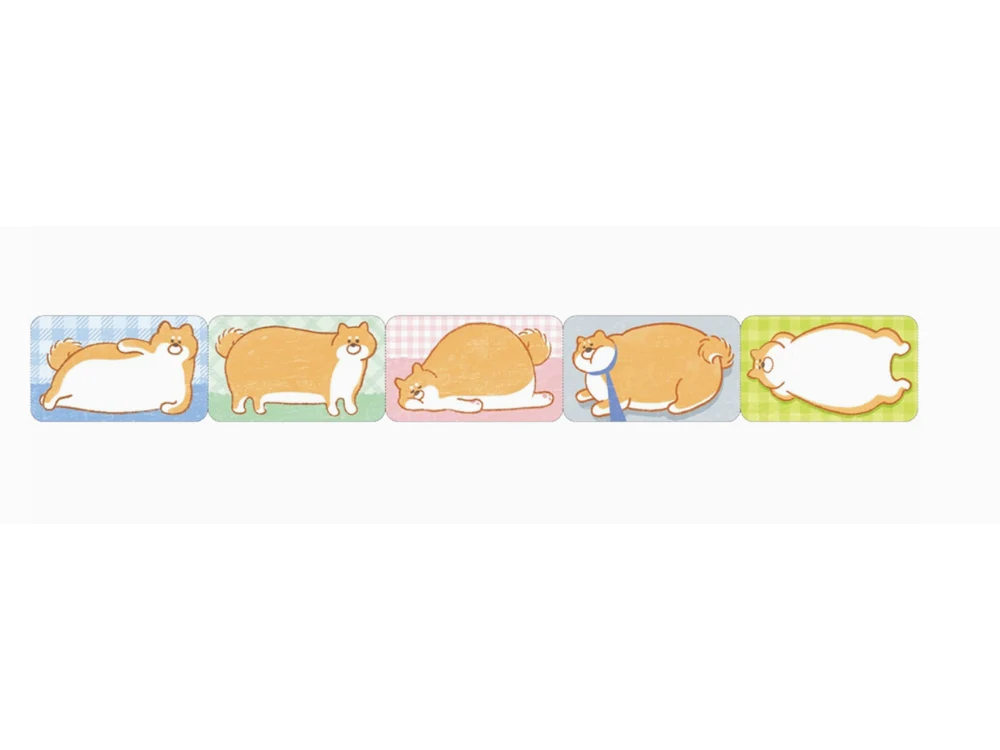 Nakabayashi - Sticky Note Roll - Big Animal - Dog - Image 2