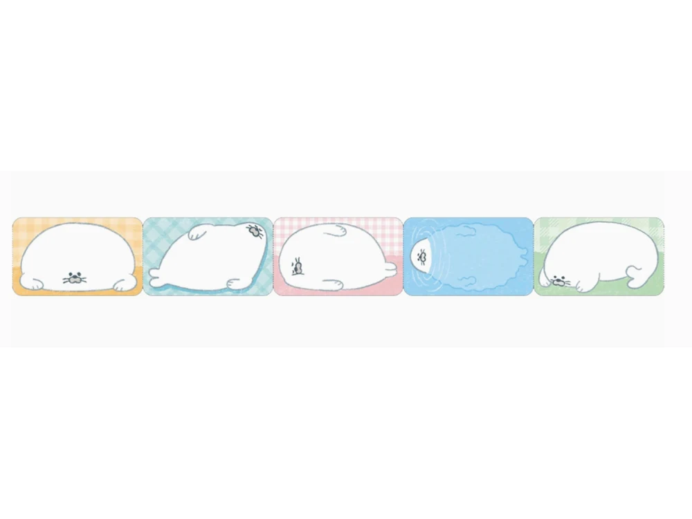 Nakabayashi - Sticky Note Roll - Big Animal - Seal - Image 2
