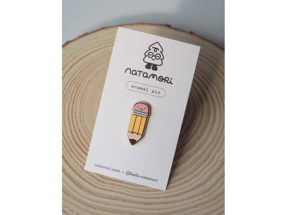 natamori - Enamel Pin - Graphite Pencil