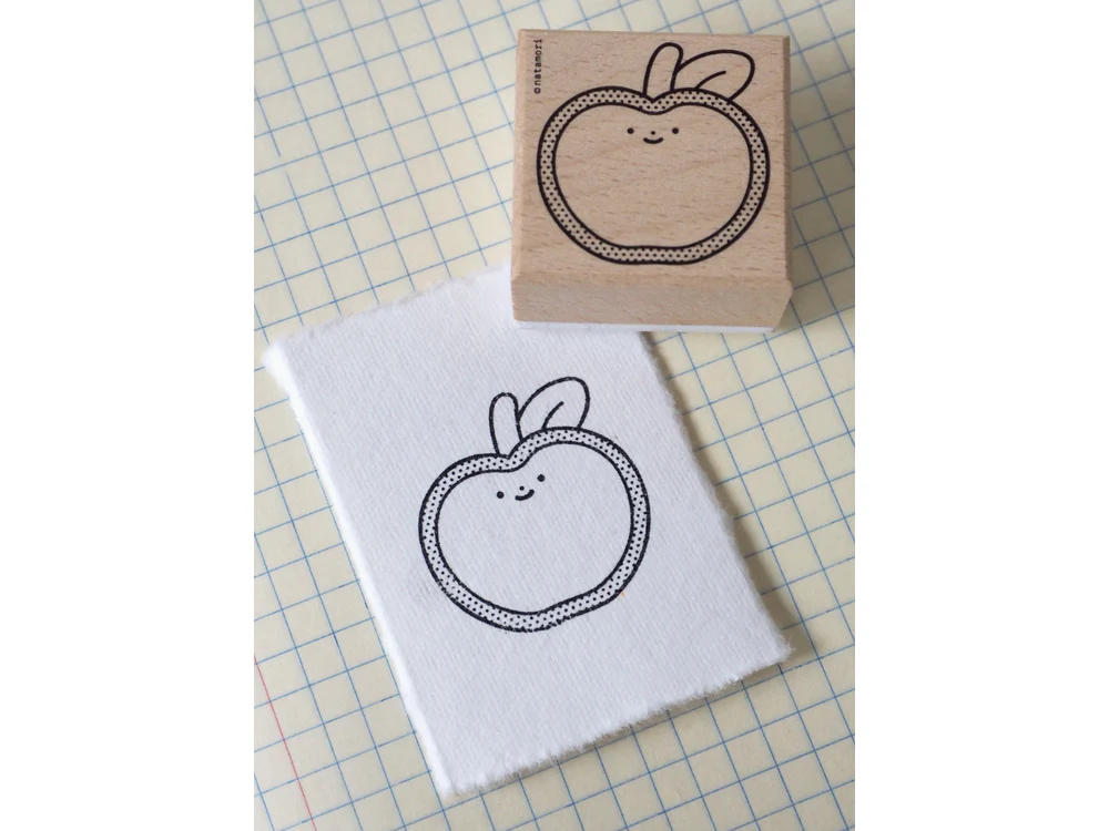 natamori - Rubber Stamp - Apple