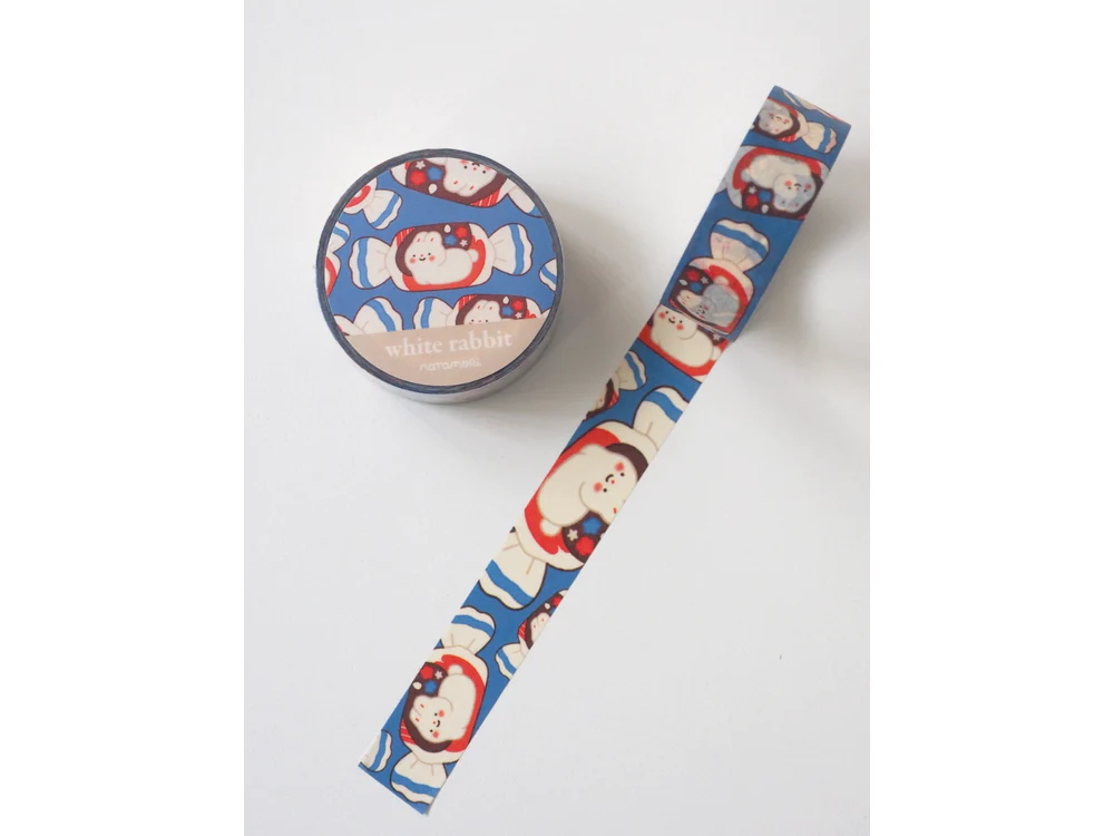 natamori - Washi Tape - White Rabbit
