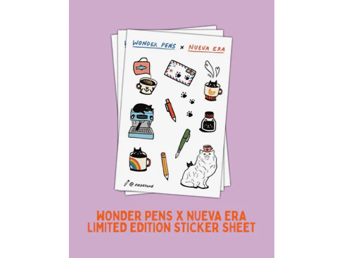 Nueva Era x Wonder Pens Sticker Sheet by pixdessine