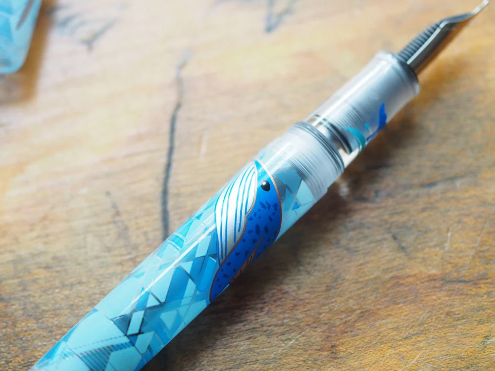 Opus 88 Demonstrator Fountain Pen - Blue Whale - Image 2