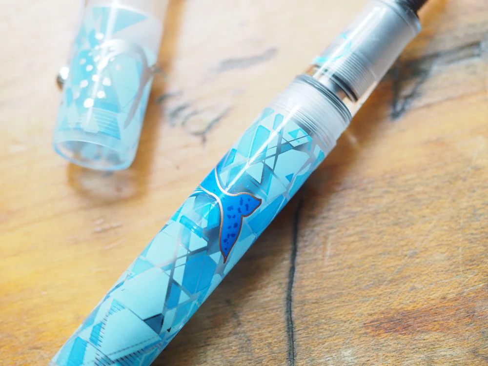 Opus 88 Demonstrator Fountain Pen - Blue Whale - Image 3