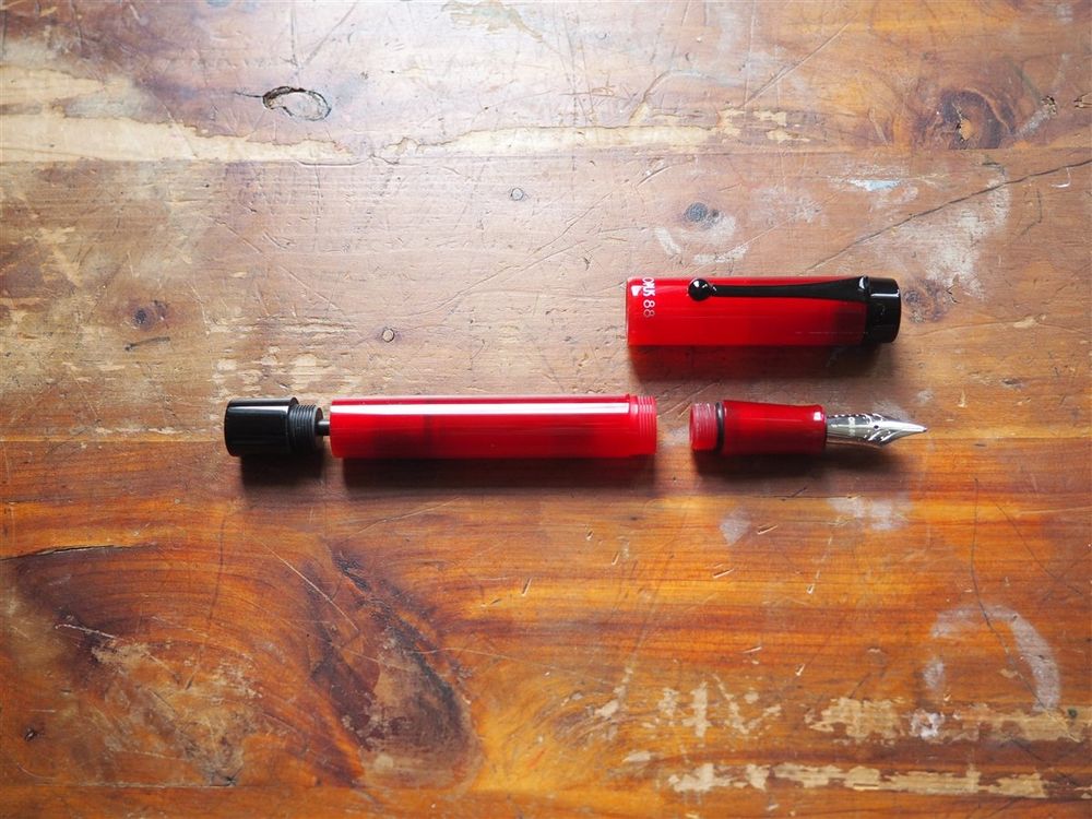 Opus 88 KOLORO Fountain Pen - Red Demonstrator - Image 4