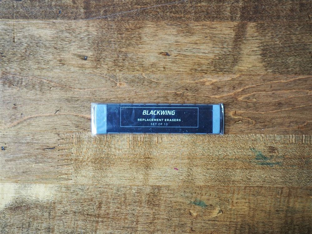 Blackwing - Replacement Erasers (Pack  of 10) - Grey