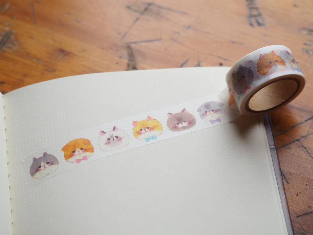 Papier Platz - Washi Tape - Cat Faces (37-815)