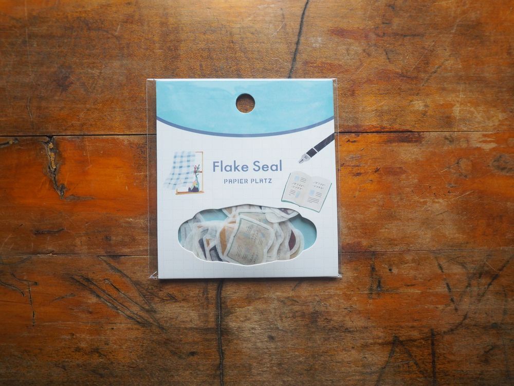 Papier Platz x Asanel - Stickers Flake Seal - 54 Pieces - Everyday Items (53-017)