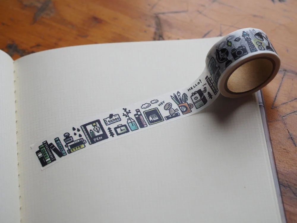 Papier Platz x Eric Small Things - Washi Tape - Bookshelf (37-634)