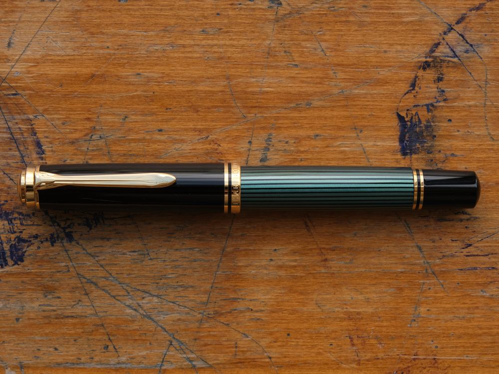 Pelikan Souverän M1000 Fountain Pen - Black-Green