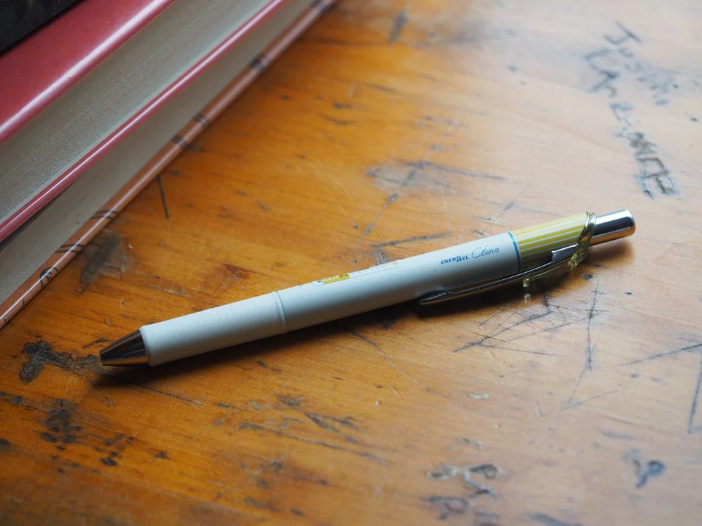 Pentel EnerGel Clena Gel Pen - 0.5mm - Mimosa Yellow (Black Ink)