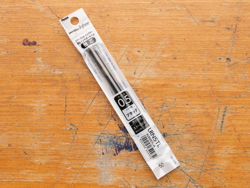 Pentel Energel infree Gel Refill - 0.5mm - Black