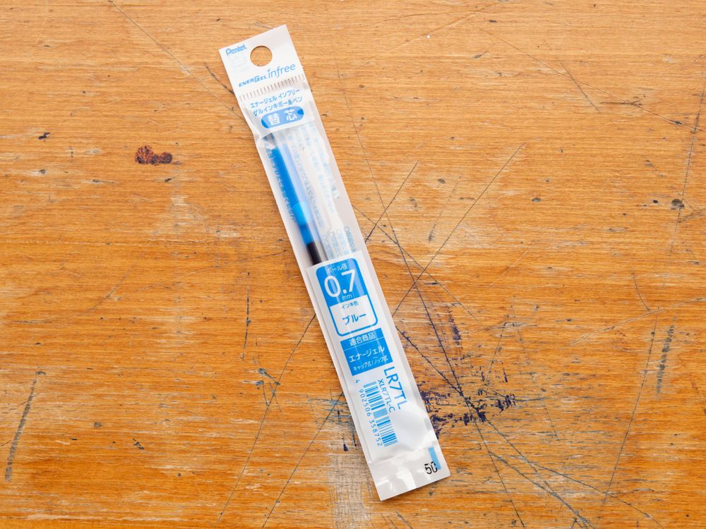 Pentel Energel infree Gel Refill - 0.7mm - Blue