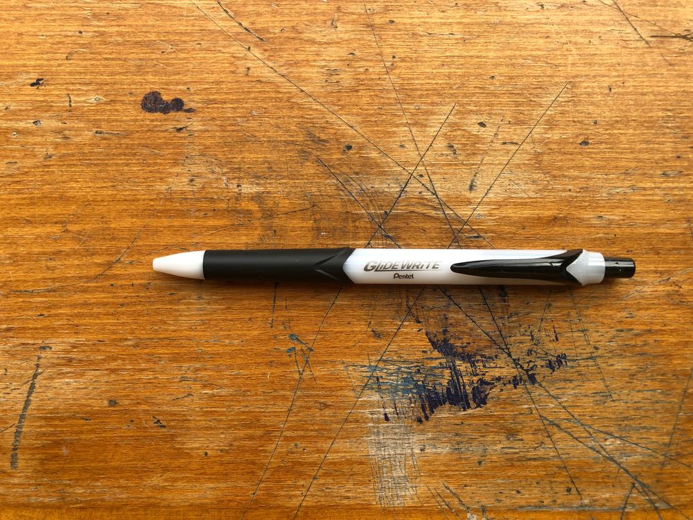 Pentel Glide Write Ballpoint - 1.0mm - Black