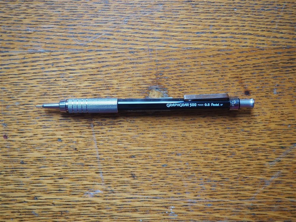 Pentel Graphgear 500 Lead Pencil - 0.5mm - Black